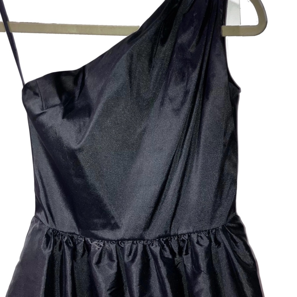 ALFRED SUNG One-Shoulder Black Evening Gown - Picture 7 of 17